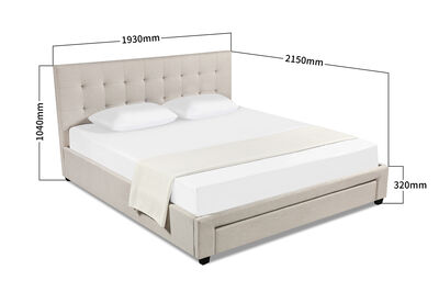 SOUTHAMPTON - King Bed with Drawer
