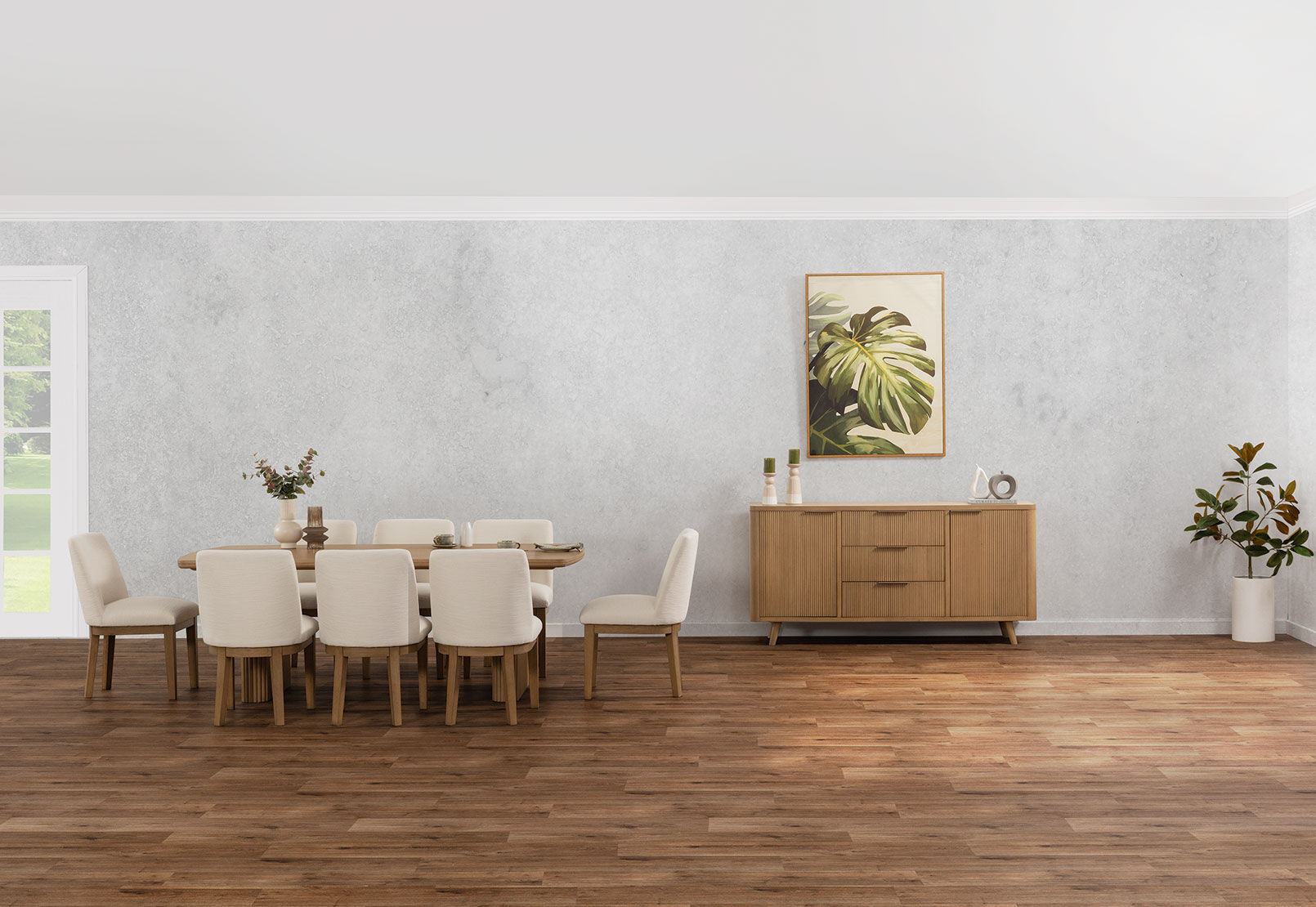 MIRAN - 9 Piece 2100 Dining Suite with Cora Chairs MIRAN