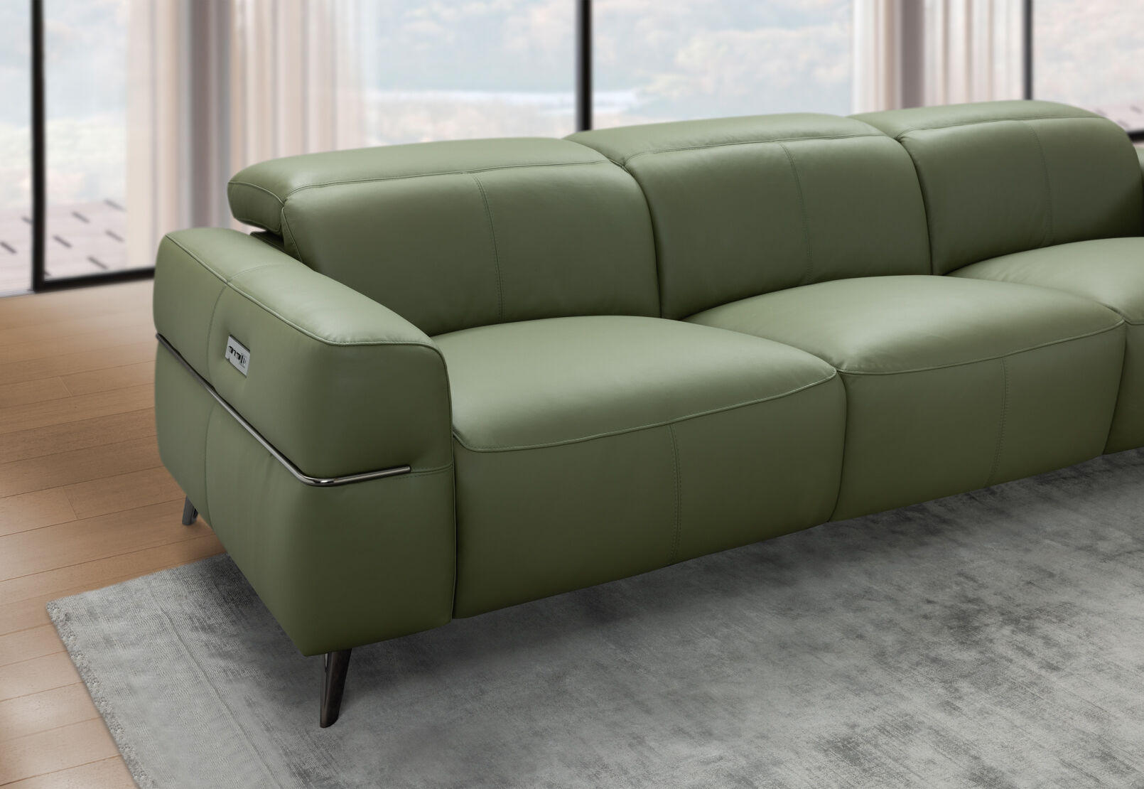 SERAFINI LEATHER - 3.5 Seater Electric Recliners Leather SERAFINI LEATHER