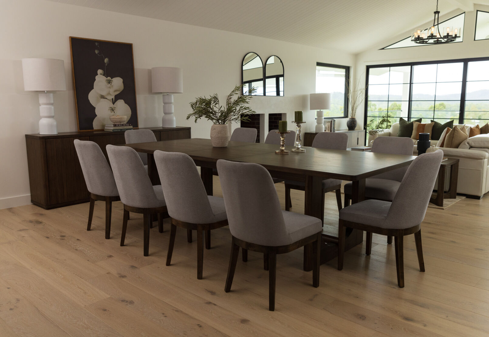 NICCOLO - 11 Piece 2200 Dining Suite with 10 Santino Dining Chair NICCOLO