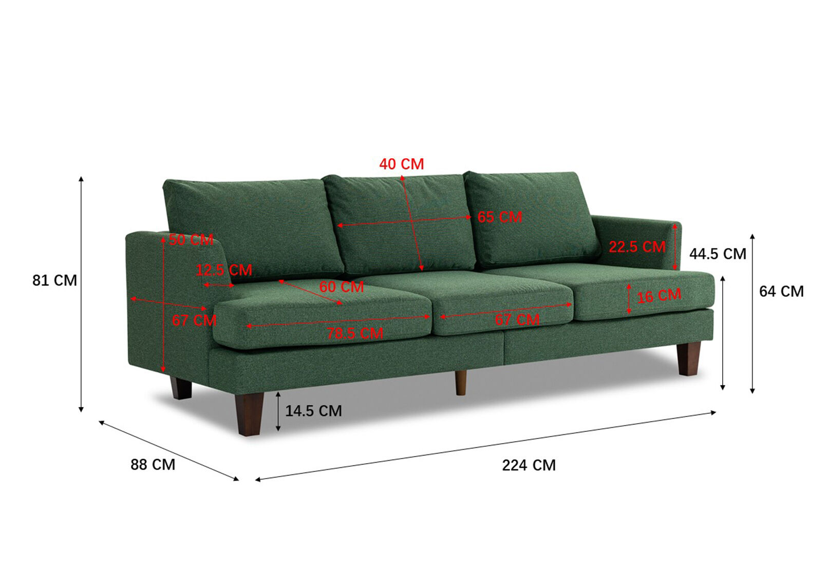 IRENA - 3 Seat Sofa IRENA