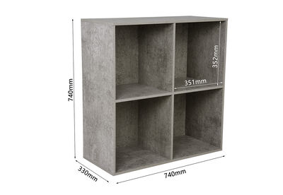 HUFF - 4 Cube Bookshelf