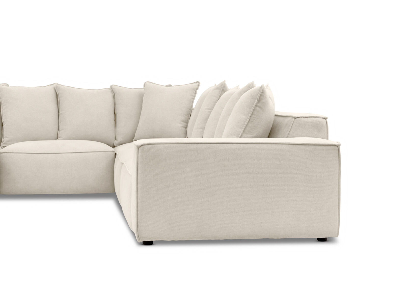 TILLEY FABRIC - Corner Lounge with Ottoman ( Fabric) TILLEY FABRIC