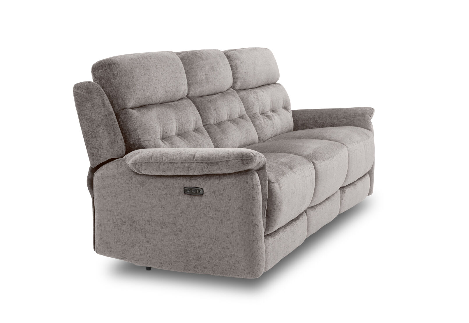 OBERTO FABRIC - 3 Seater with 2 inbuilt Electric Recliners OBERTO FABRIC
