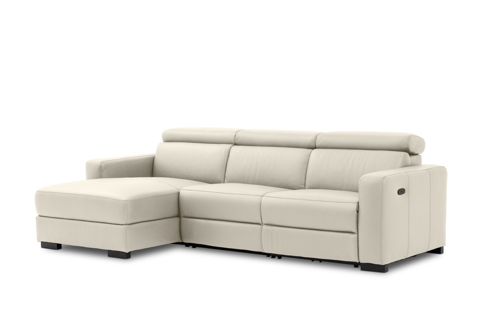 DAMIAN LEATHER - 3 Seater Sofa with LHF Chaise DAMIAN LEATHER