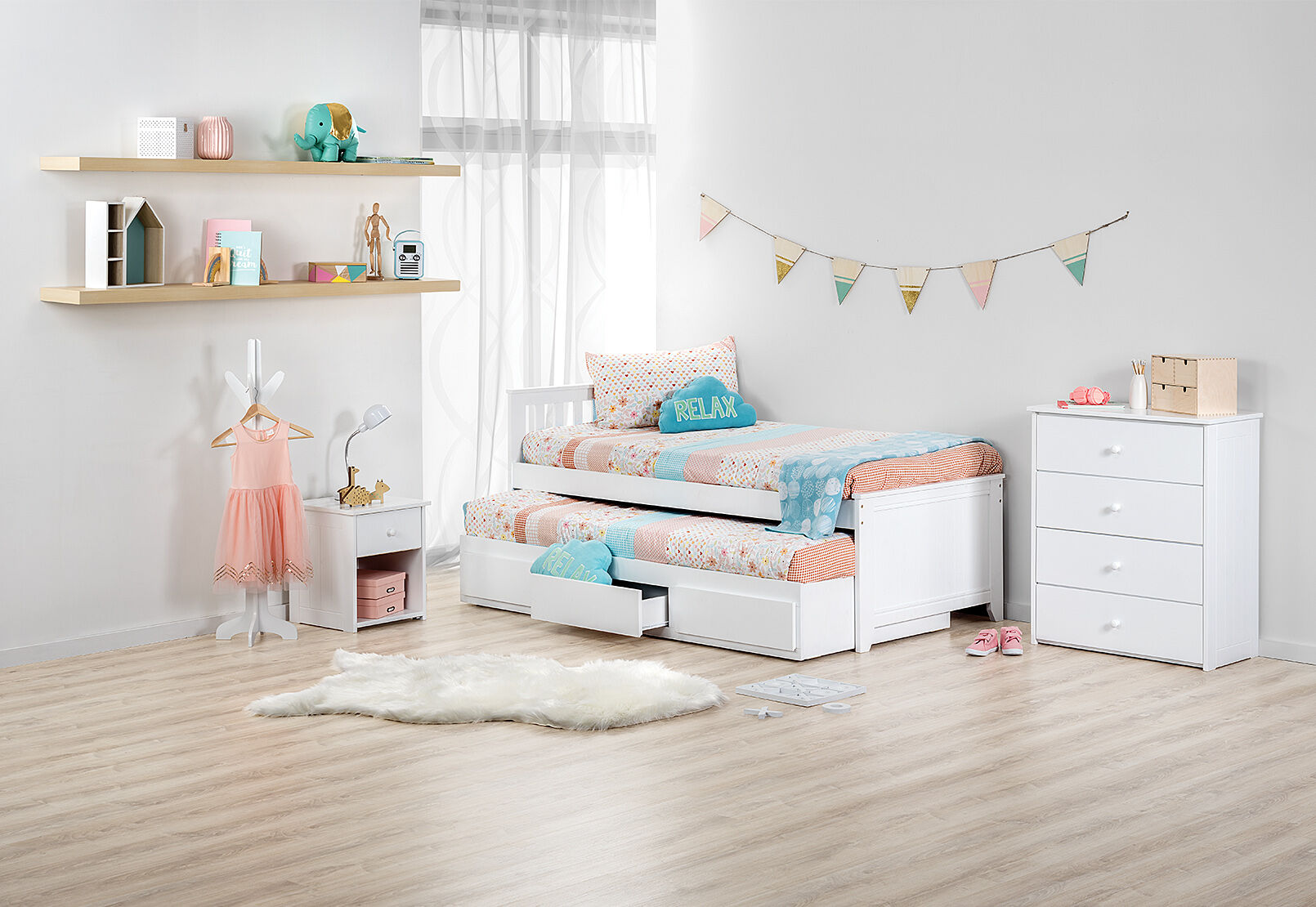 CAPTAIN JACK - Single Trundle Bed CAPTAIN JACK