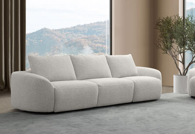 ARETHA FABRIC - 3.5 Seater with 2 Inbuilt Electric Recliners