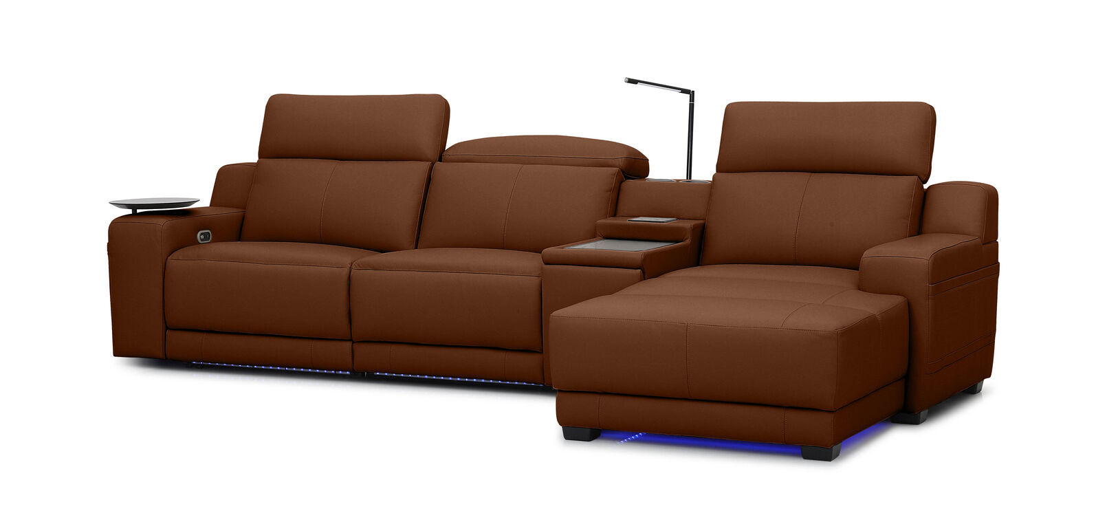CASSIUS MK2 LEATHER - 3 Seater RHF Chaise CASSIUS MK2 LEATHER