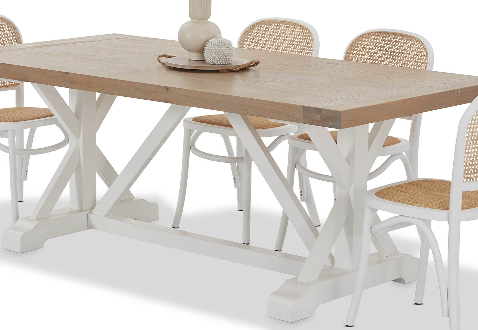 NORMANDY - 7 Piece Dining Suite with Toulouse Dining Chairs. NORMANDY