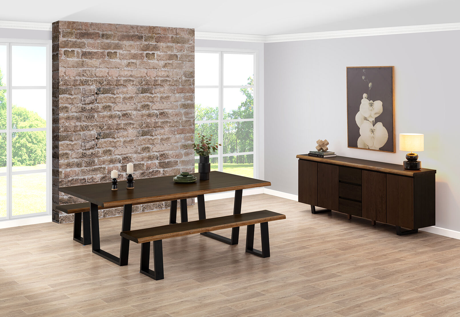 NERO - 3 Piece Dining Suite NERO