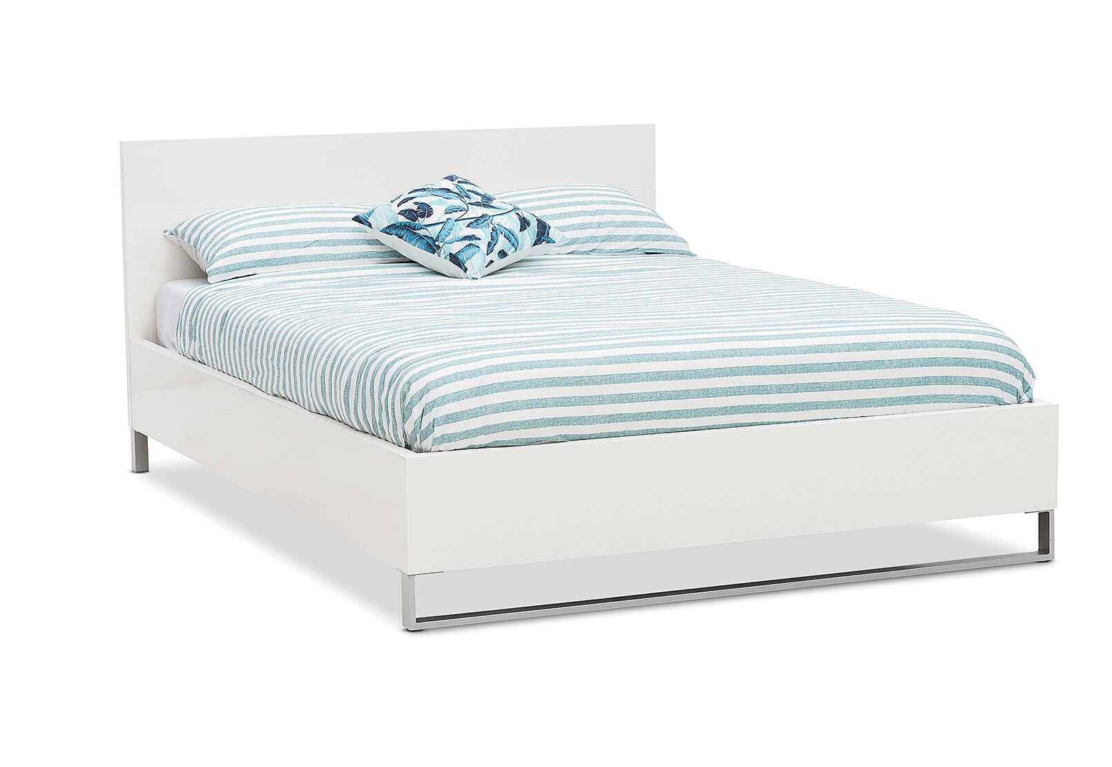 white ice mkii king bed amart furniture