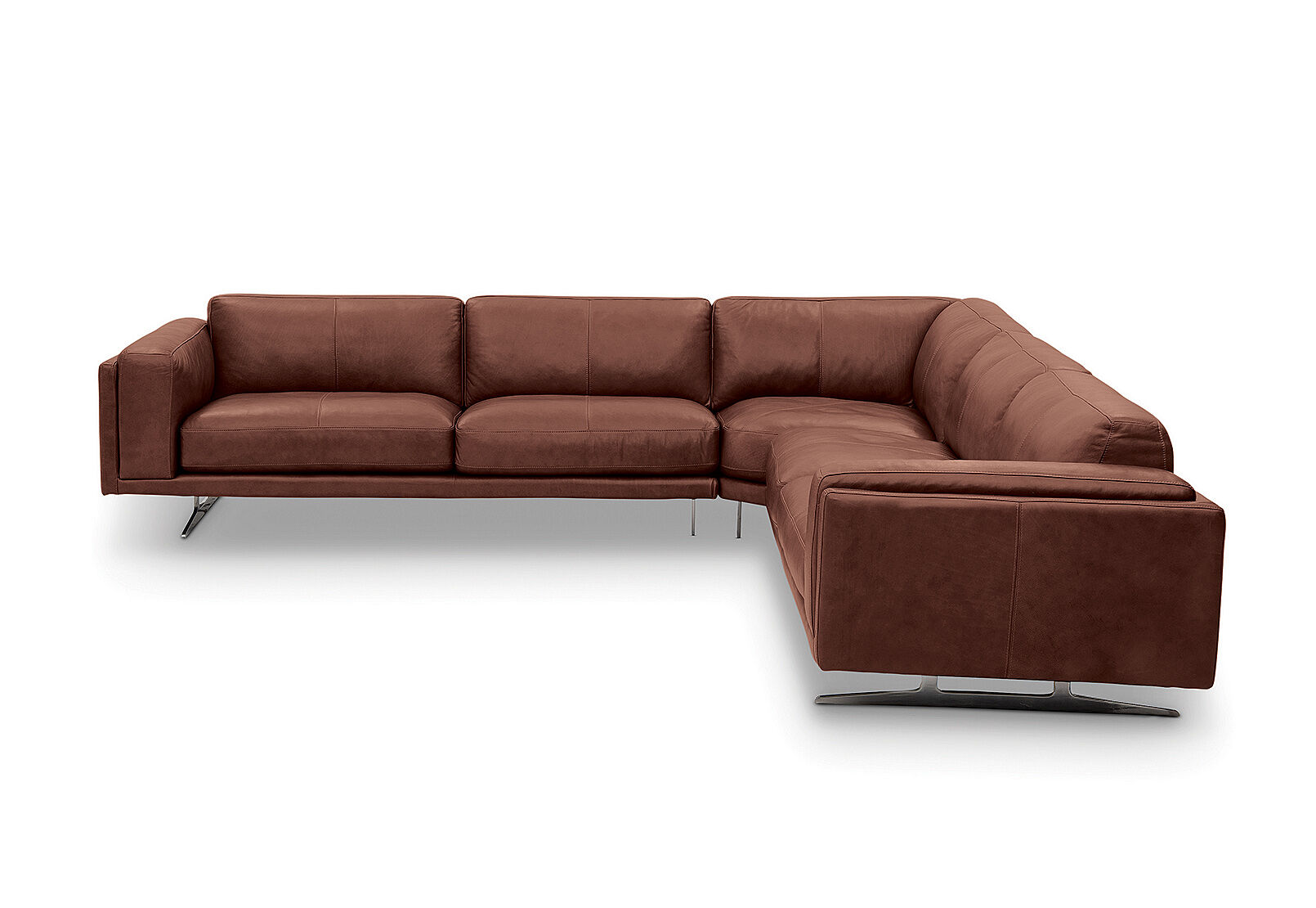 Amart leather corner clearance lounge