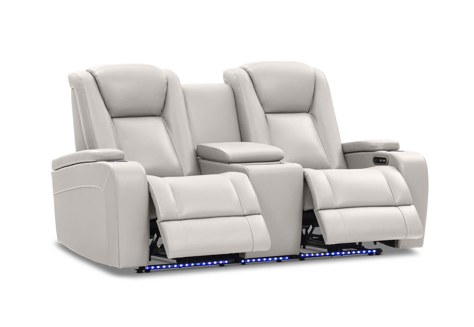 SENTINAL MK2 LEATHER - 2 Seater with 2 Electric Recliners and Console SENTINAL MK2 LEATHER