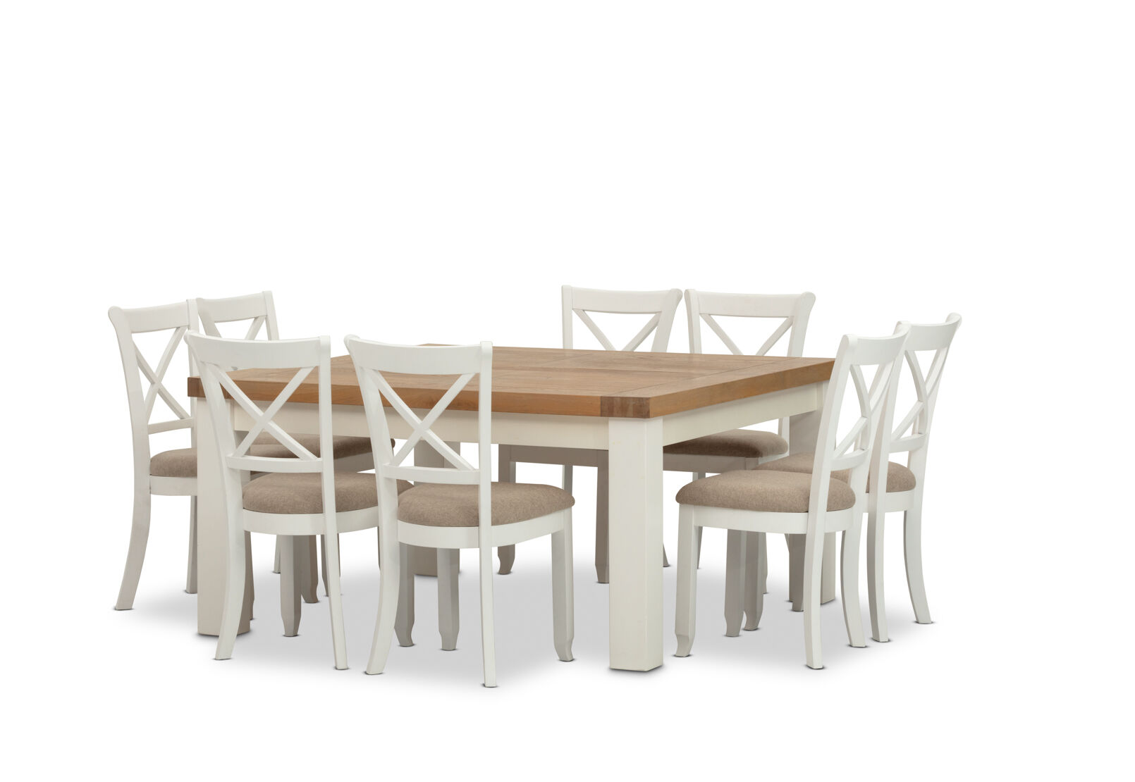 NORMANDY - 9 Piece Dining Suite with Malu Dining Chairs. NORMANDY