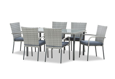 HAMILTON - 7 Piece Outdoor Dining Setting.