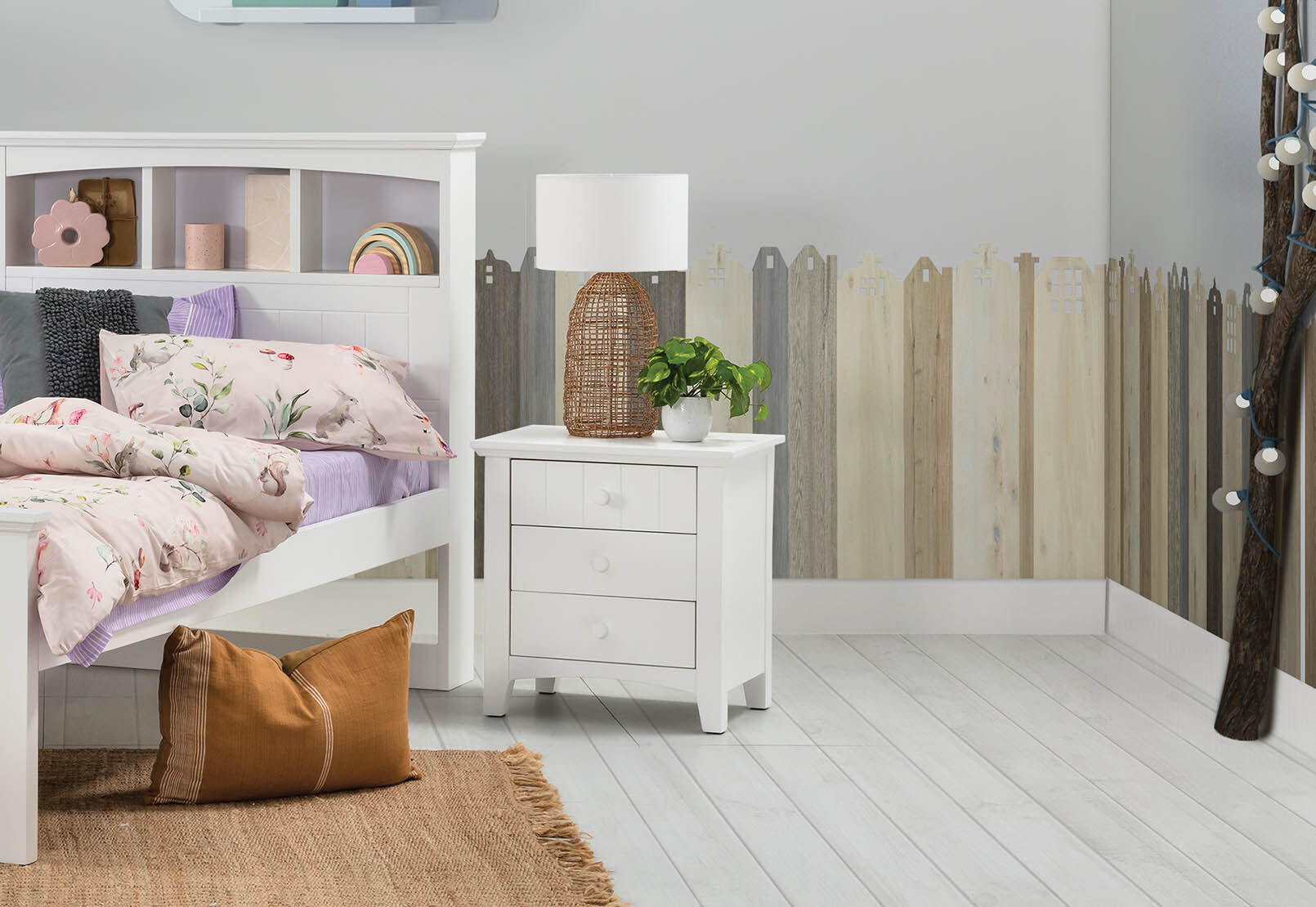 COPELAND - 3 Drawer Bedside. COPELAND