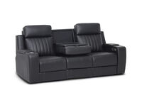 THANE LEATHER - 3 Seater Sofa with 2 Inbuilt Electric Recliners THANE LEATHER