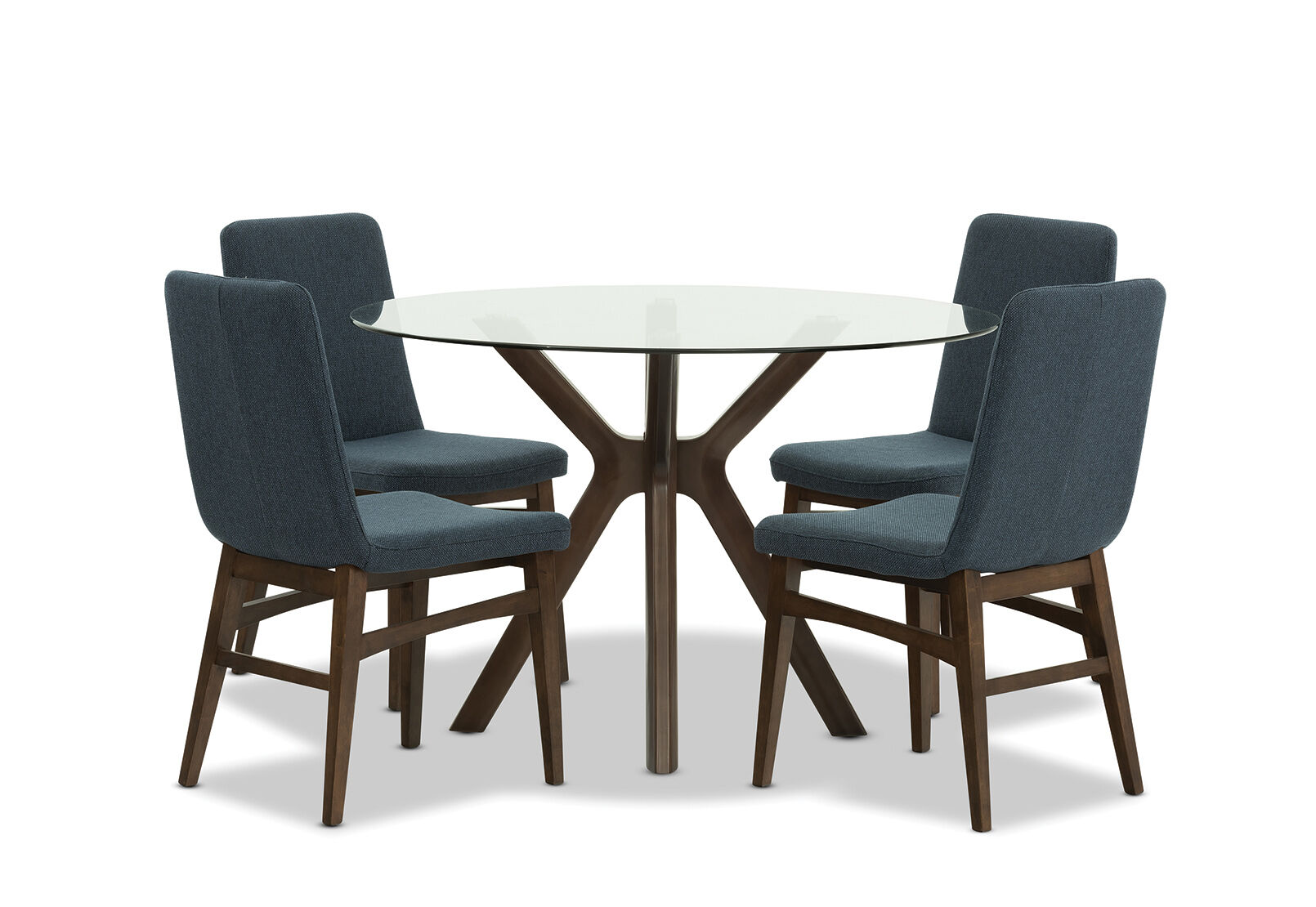 Genevieve 5 Piece Dining Room Suite In Blue Amart