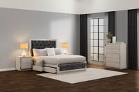 ISMENE - 4 Piece Queen Bed Tall Chest Suite ISMENE
