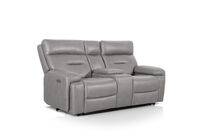 HOLLYWOOD FABRIC - 2 Seater with Electric Recliners & Console HOLLYWOOD FABRIC