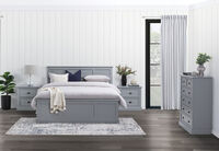 CHRYSTELLE - 4 Piece King Tall Chest Bedroom Suite. CHRYSTELLE