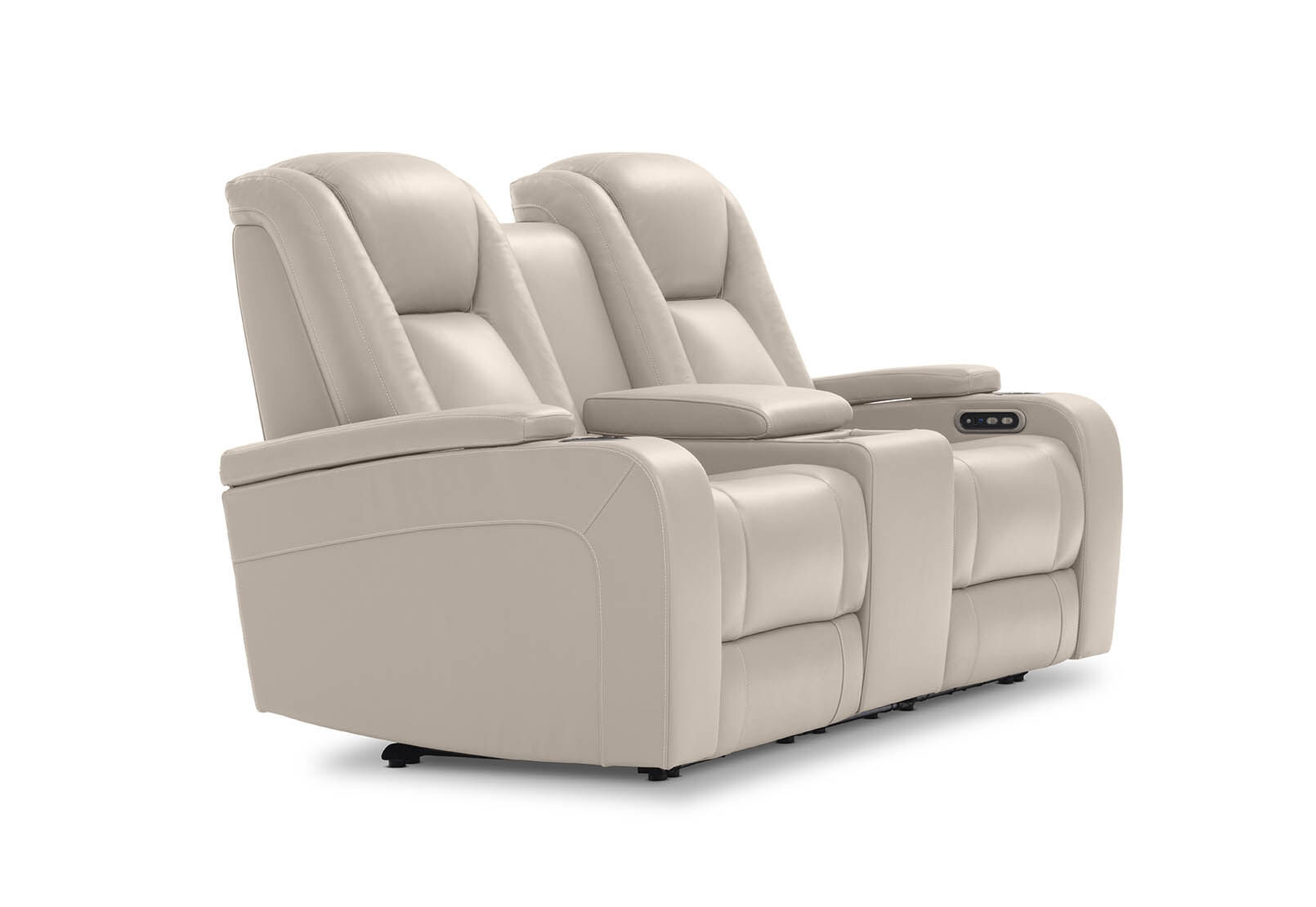 SENTINAL MK2 LEATHER - 2 Seater with 2 Electric Recliners and Console SENTINAL MK2 LEATHER
