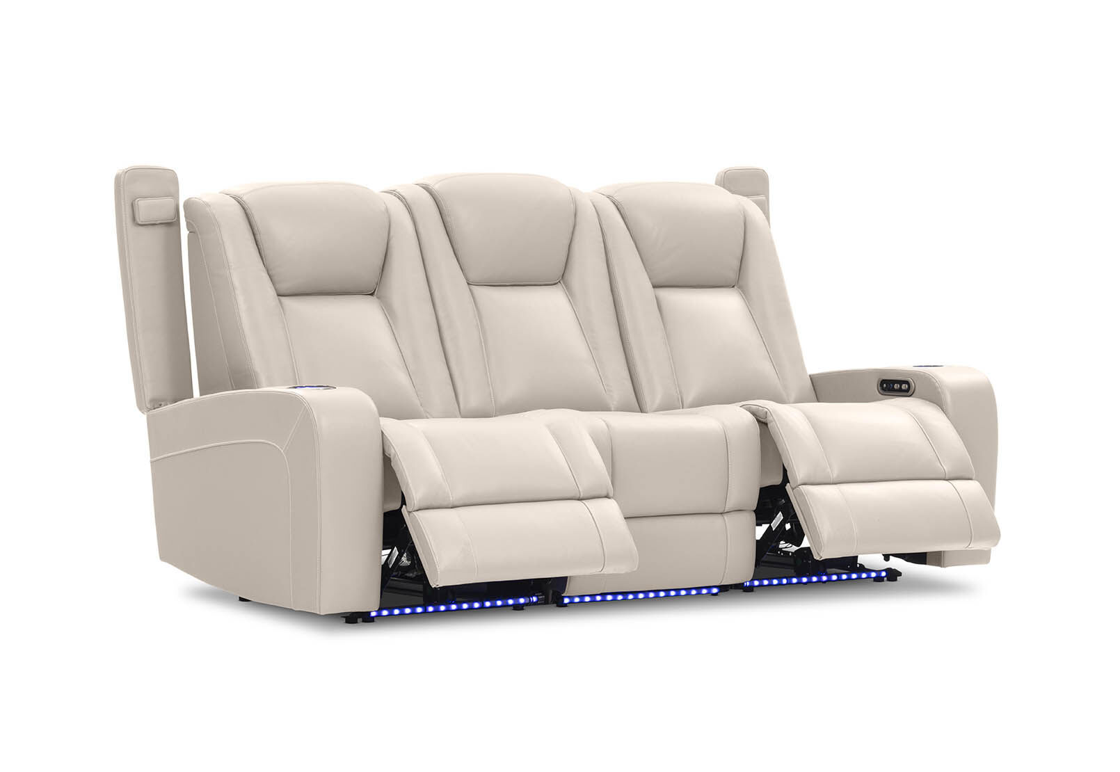 SENTINAL MK2 LEATHER - 3 Seater with 2 Electric Recliners SENTINAL MK2 LEATHER