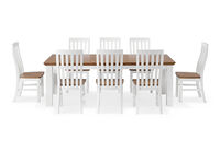 CHARLSBOURG - 9 Piece 2200 Dining Suite CHARLSBOURG