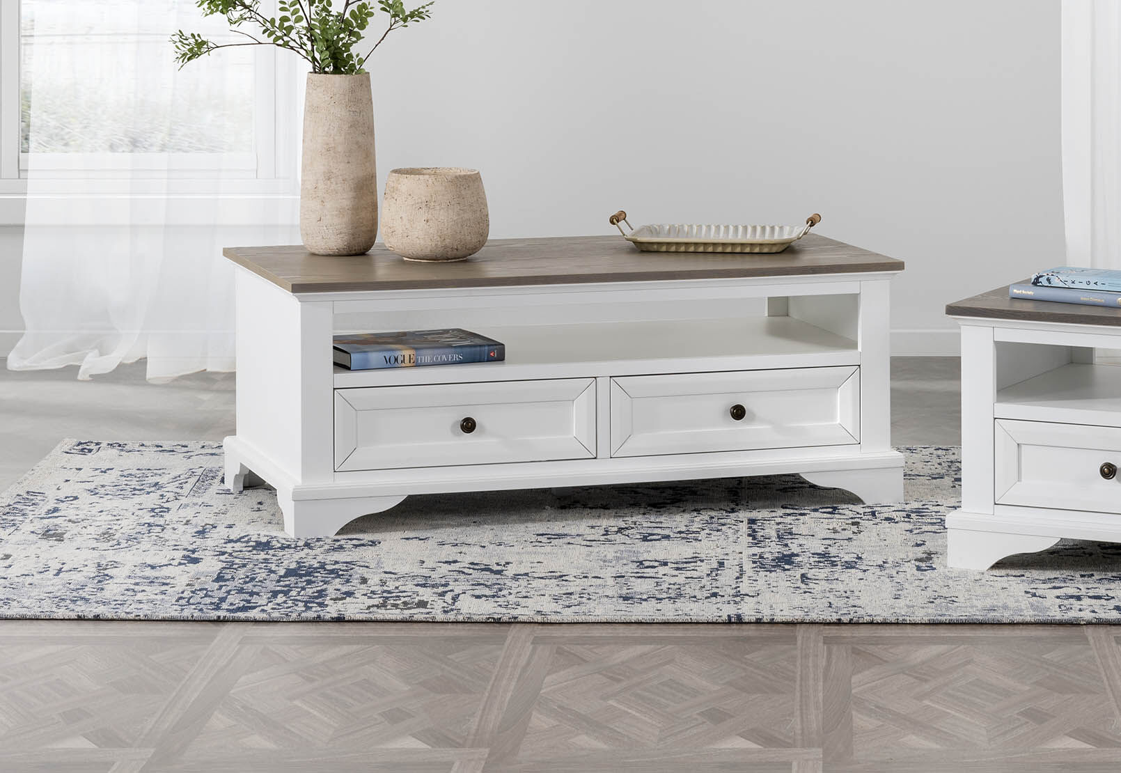 White Grey Marseille Coffee Table Amart Furniture