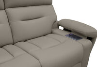HOLLYWOOD LEATHER - Media 3 Seater with Electric Recliners HOLLYWOOD LEATHER