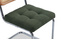 ELANE - Green Set of 2 Dining Chairs ELANE
