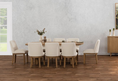 MIRAN - 9 Piece 2100 Dining Suite with Cora Chairs