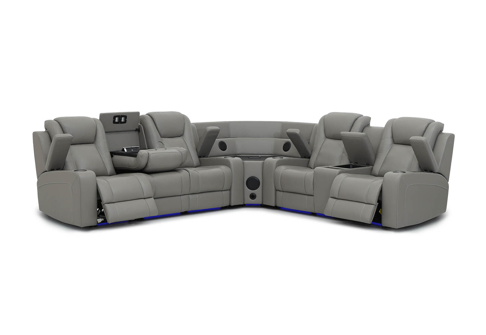 SENTINAL MK2 LEATHER - 5 Piece Corner with RHF Console SENTINAL MK2 LEATHER