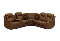 SENTINAL MK2 LEATHER - 4 Piece Corner with LHF Console SENTINAL MK2 LEATHER