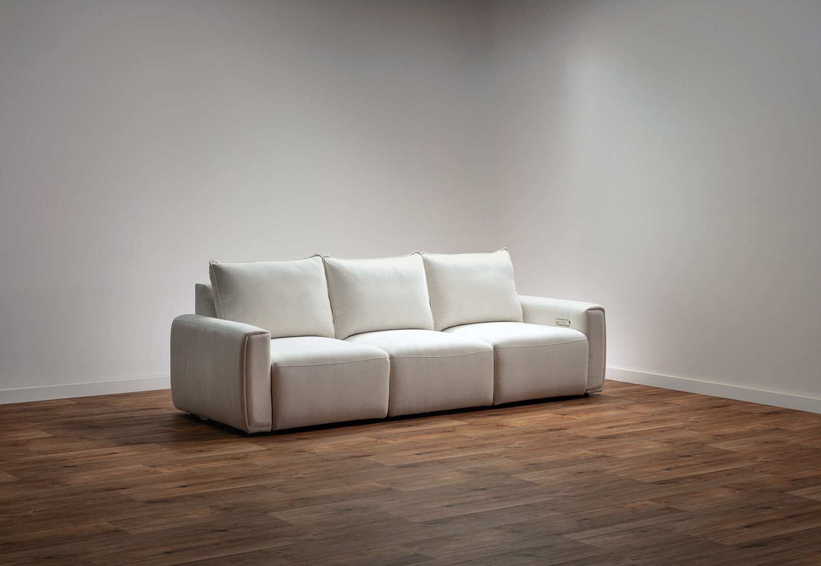 MIKAELA - 3 Seater with Sliding Electric Chaise MIKAELA