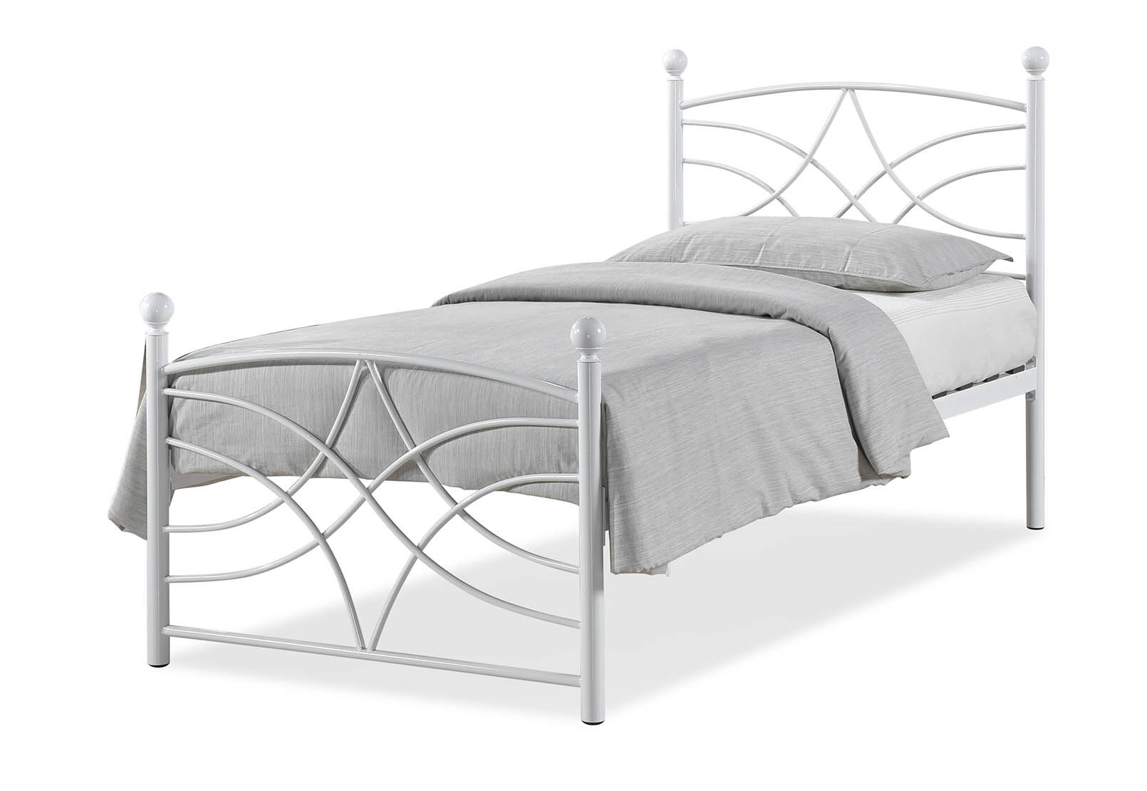 WHITE LOWERY White Single Bed