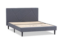 FRAZIER - Dark Grey King Bed FRAZIER