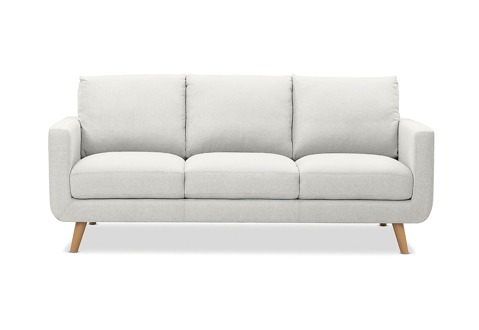 BEIGE PHOEBE Fabric 3 Seater Sofa Amart Furniture