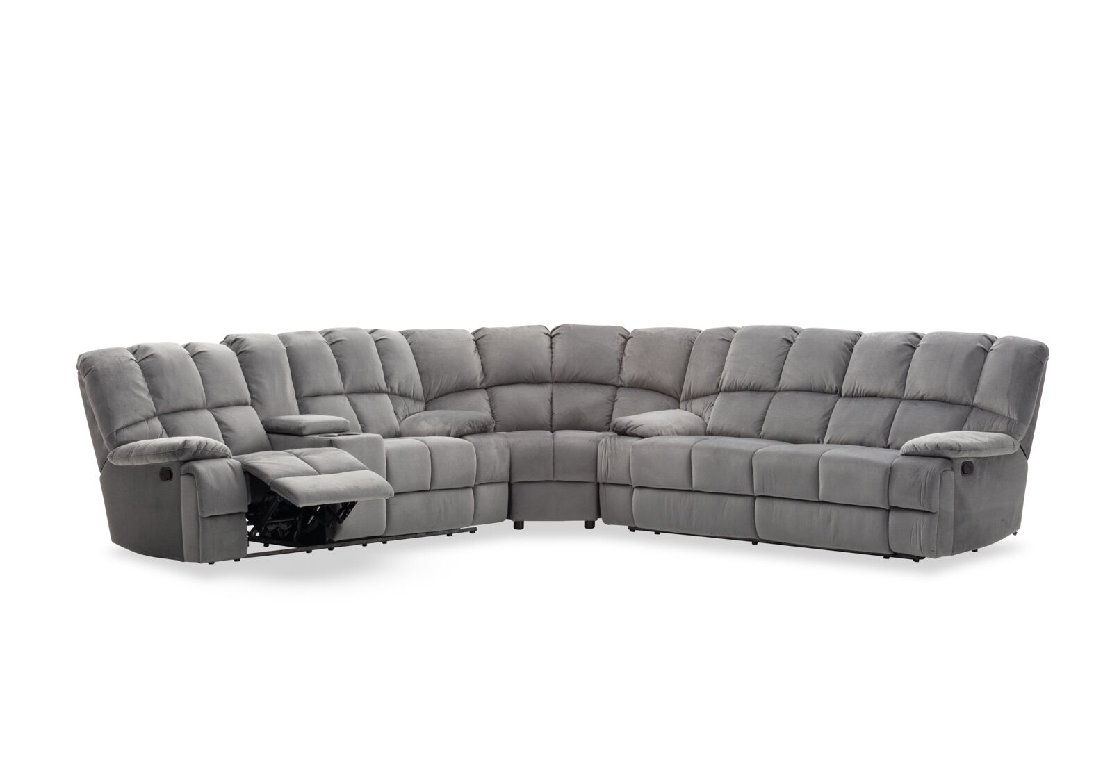 LEBRON FABRIC - Corner with Recliners LEBRON FABRIC