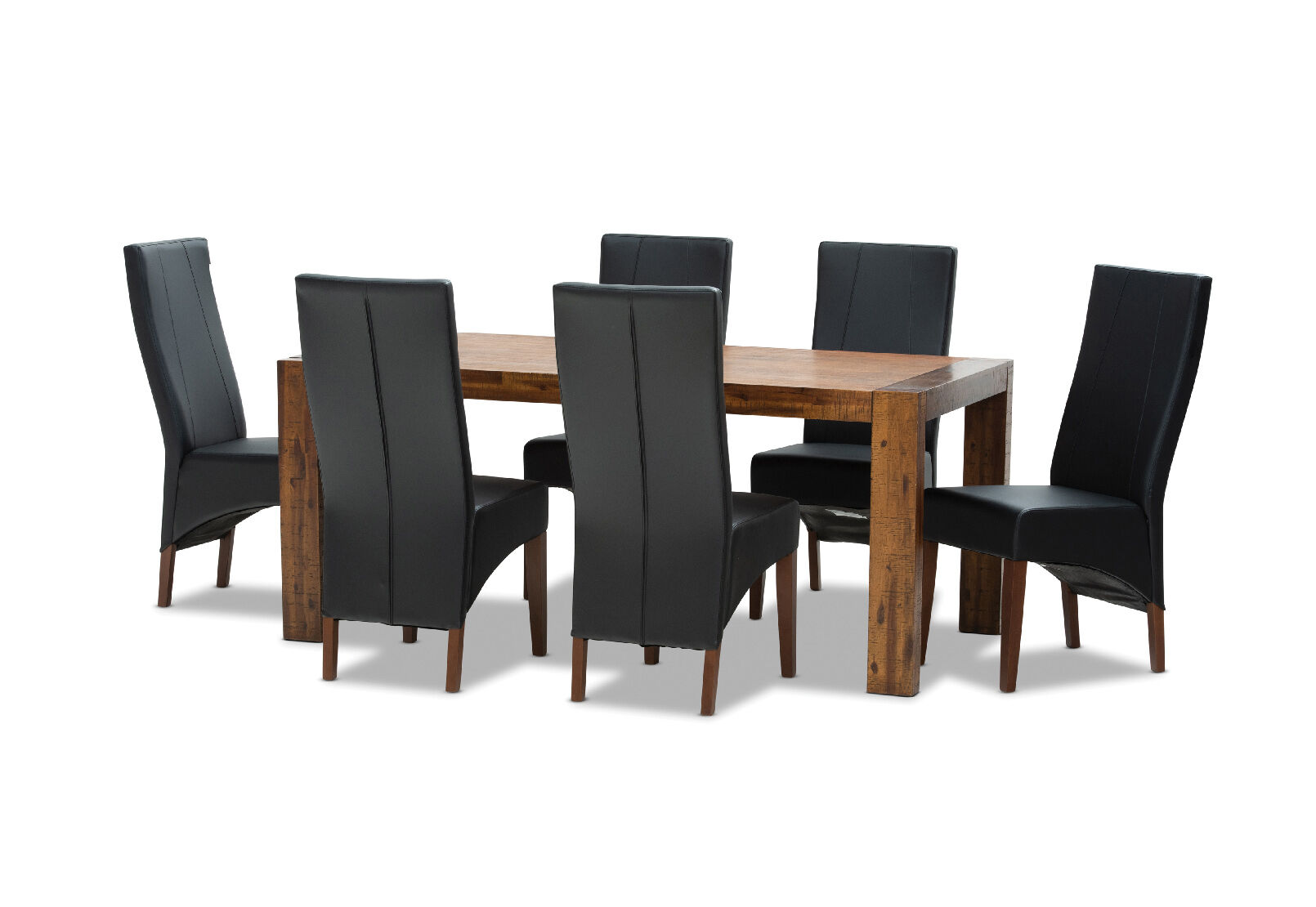 Amart 8 Seater Dining Table Velvet Wingback Chair