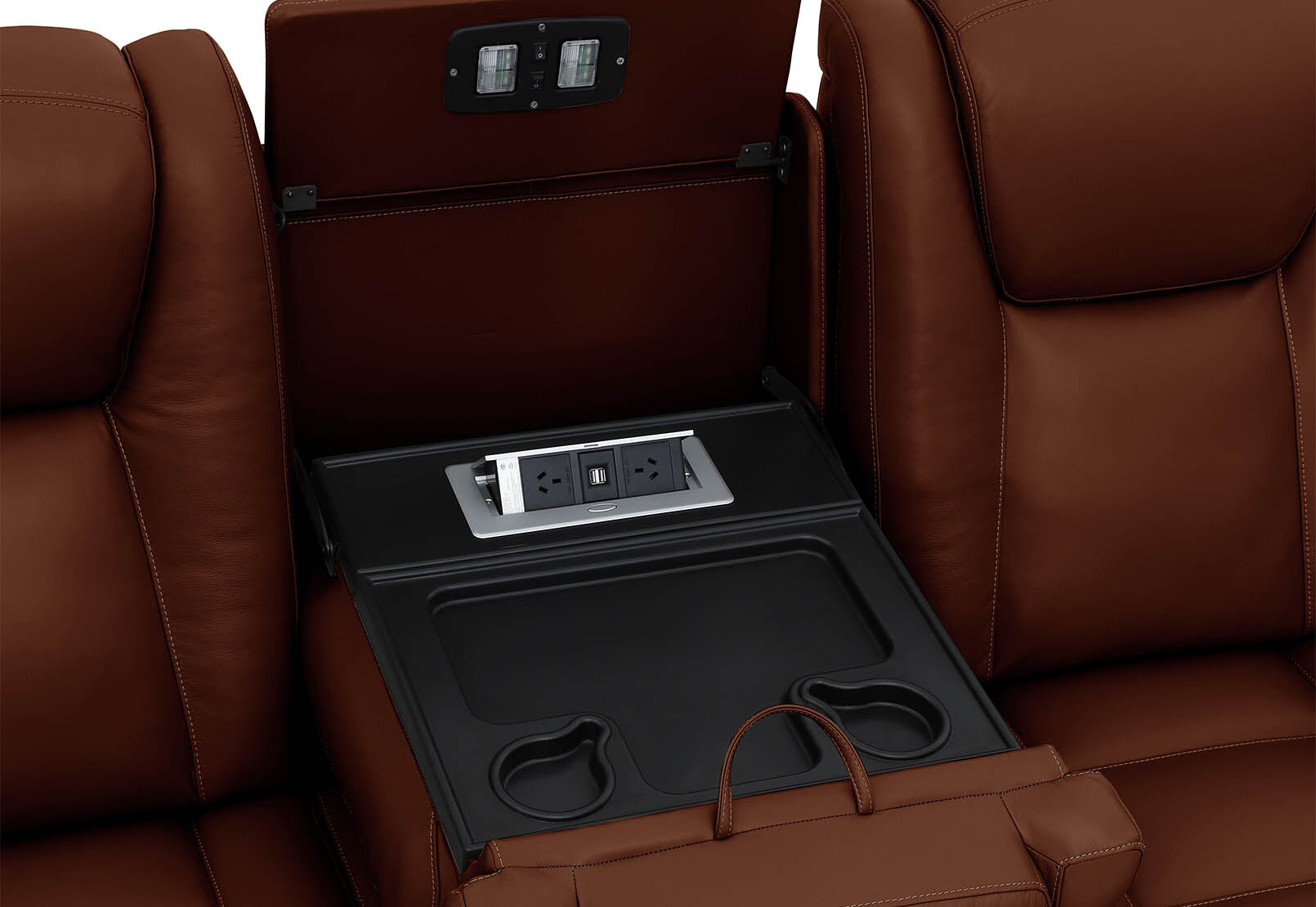SENTINAL MK2 LEATHER - 5 Piece Corner with RHF Console SENTINAL MK2 LEATHER