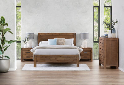 SILVERWOOD - 4 Piece Double Bedroom Suite