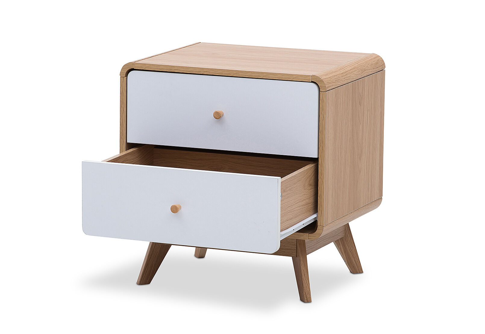 Light Oak White Alyssa Bedside Amart Furniture Shop for wooden bedside tables to keep your books, alarm clock and glass of water within reach. aud