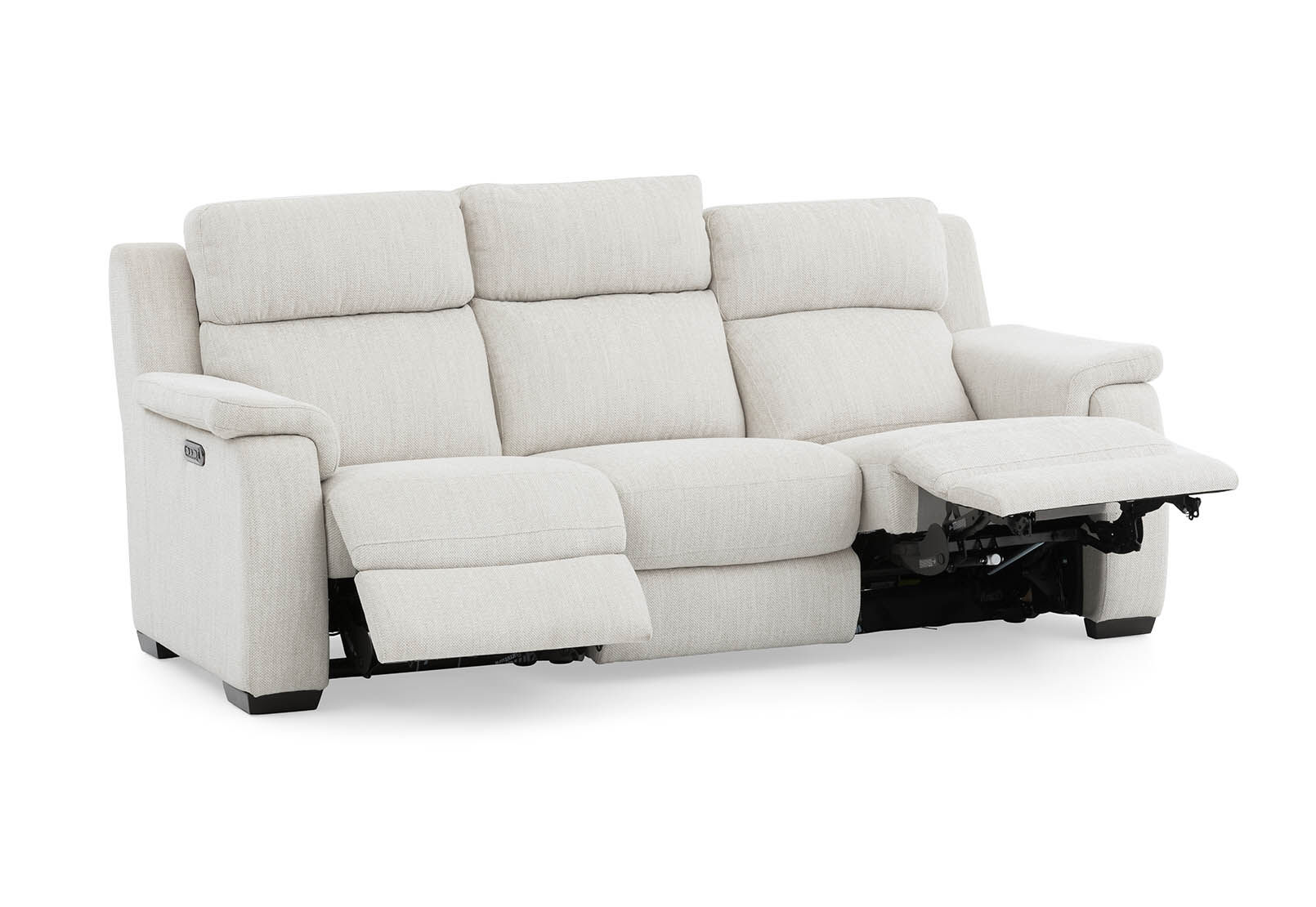 CAPELLO - Fabric 3 Seater Sofa with 2 Inbuilt Electric Recliners CAPELLO