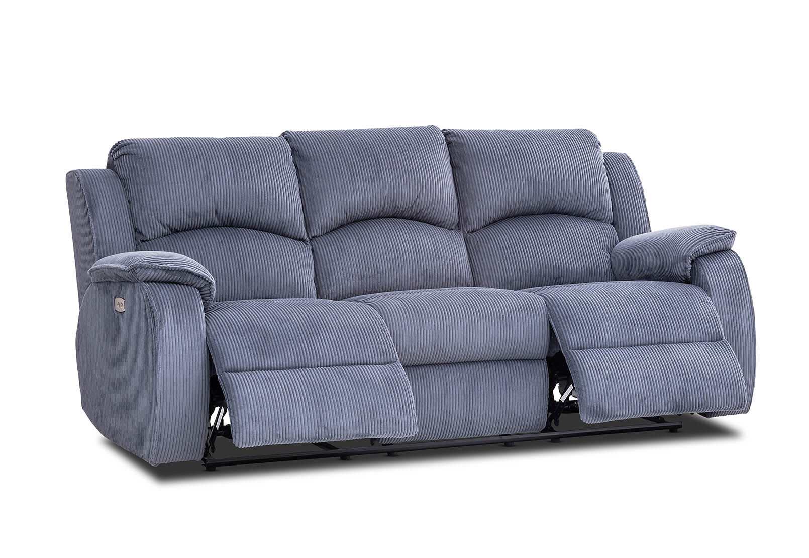 WELSH - Fabric 3 Seat Sofa with 2 inbuilt Electric Recliners WELSH