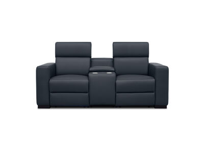 DAMIAN LEATHER - 2 Seater Sofa with inbuilt Electric Recliners