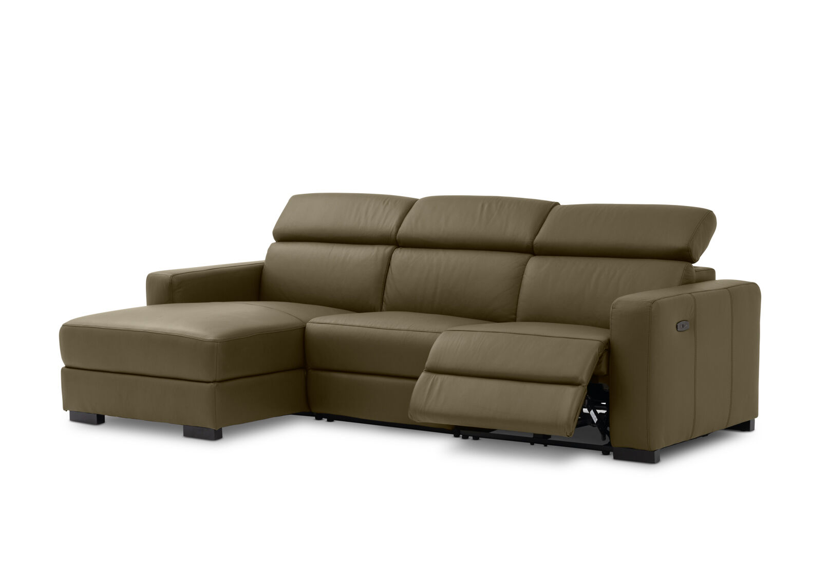 DAMIAN LEATHER - 3 Seater Sofa with LHF Chaise DAMIAN LEATHER