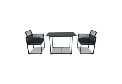 JANIERO - 3 Piece Outdoor Setting