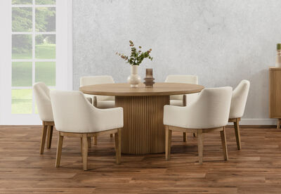MIRAN - 7 Piece 1500 Dining Suite with Armondo Dining Chairs