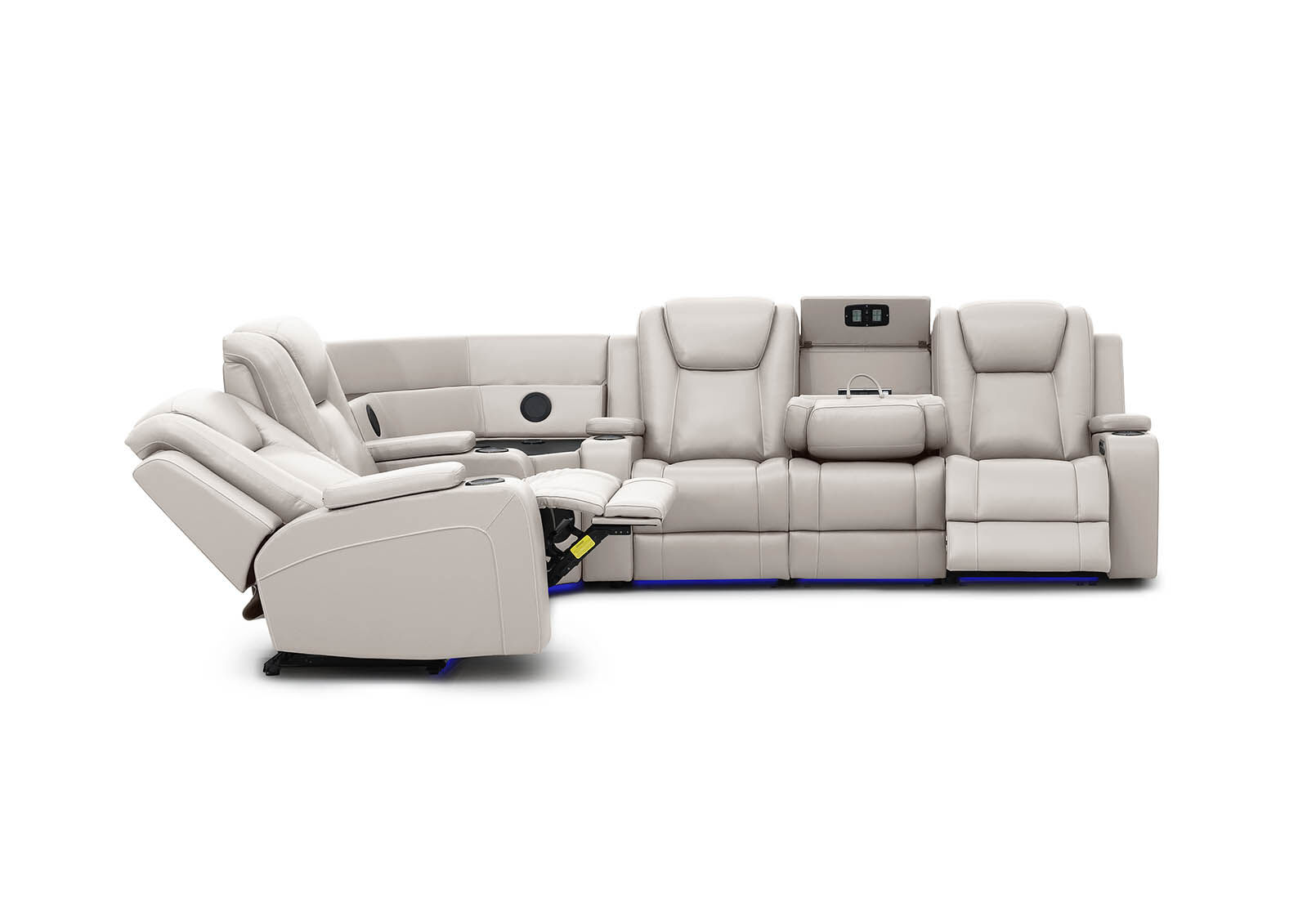 SENTINAL MK2 LEATHER - 5 Piece Corner with RHF 3 Seater SENTINAL MK2 LEATHER